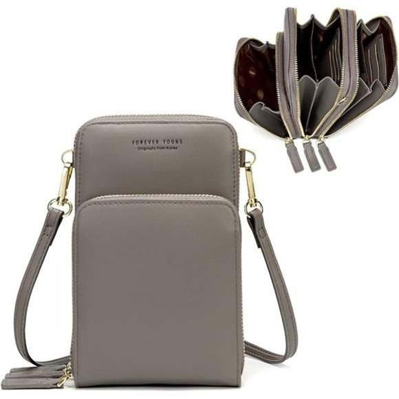 Small Crossbody Cell Phone Purse Women Mini Messenger Shoulder Handbag Wallet - Picture 1 of 6